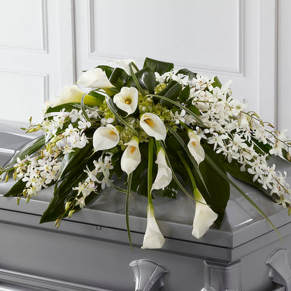 Angel Wings Casket Spray –  Menlo Florist, Menlo Park CA