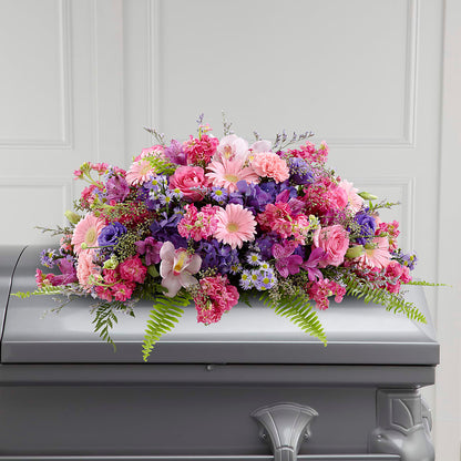 Glorious Garden Casket Spray –  Menlo Florist, Menlo Park CA