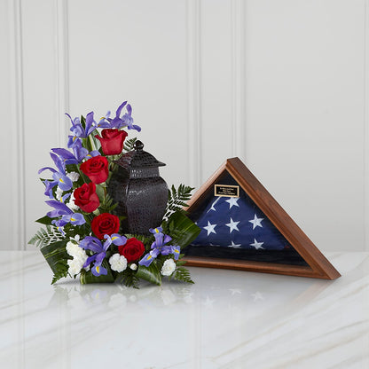 Patriotic Tribute Arrangement –  Menlo Florist, Menlo Park CA