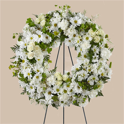Faithful Wishes Wreath –  Menlo Florist, Menlo Park CA
