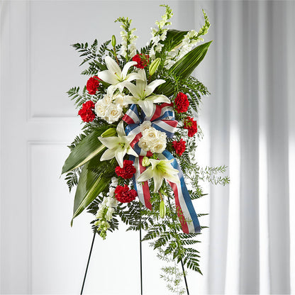 Stars of Life Standing Spray –  Menlo Florist, Menlo Park CA
