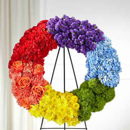 Circle of Love Wreath –  Menlo Florist, Menlo Park CA