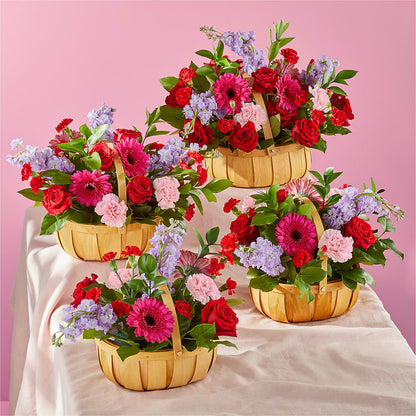 Pink Picnic Basket –  Menlo Florist, Menlo Park CA