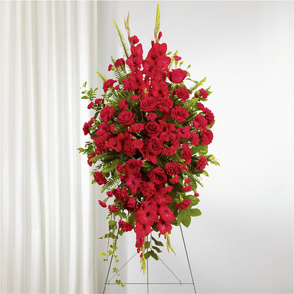 From the Heart Standing Spray –  Menlo Florist, Menlo Park CA