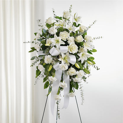 With Care Standing Spray –  Menlo Florist, Menlo Park CA