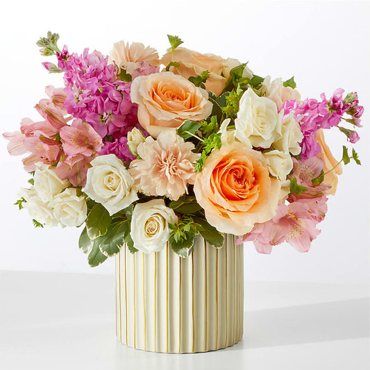 Paradise Bouquet with Ivory Vase –  Menlo Florist, Menlo Park CA