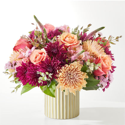 Berry Cobbler Bouquet with Ivory Vase –  Menlo Florist, Menlo Park CA