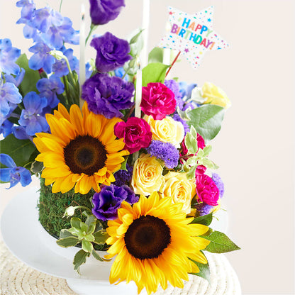 Star of the Day Floral Cake –  Menlo Florist, Menlo Park CA