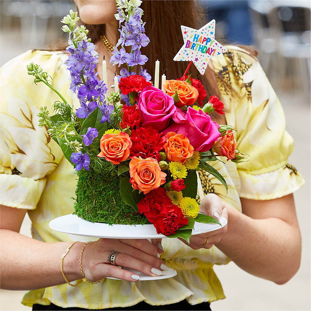 Best Year Yet Floral Cake –  Menlo Florist, Menlo Park CA