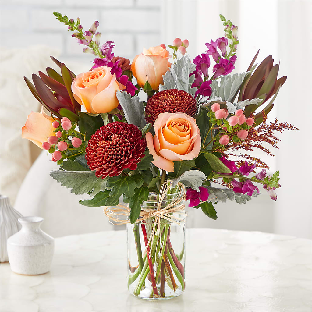 Moody Hues Bouquet –  Menlo Florist, Menlo Park CA