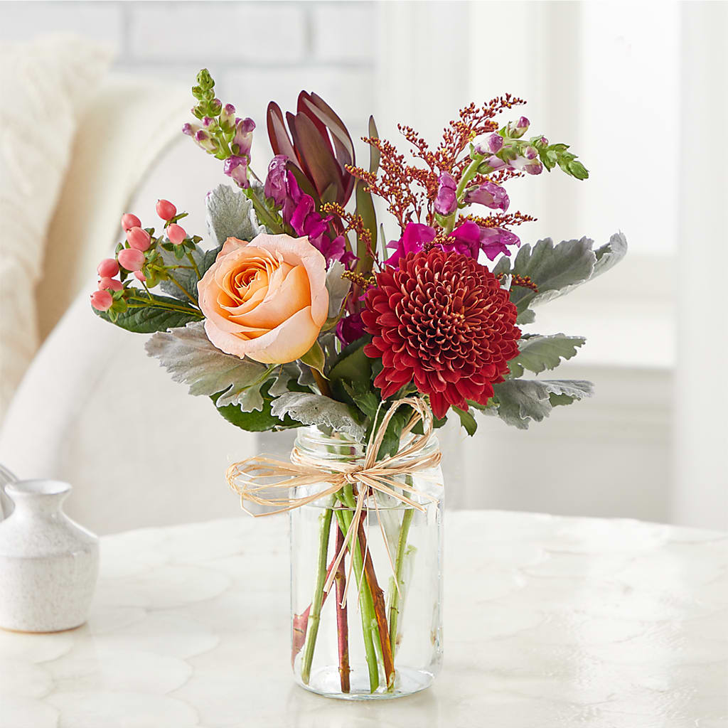 Moody Hues Bouquet –  Menlo Florist, Menlo Park CA
