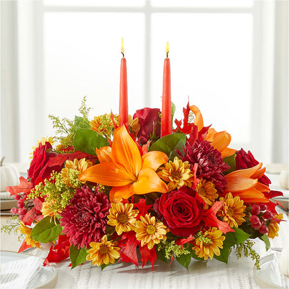 Autumn's Embrace Centerpiece –  Menlo Florist, Menlo Park CA