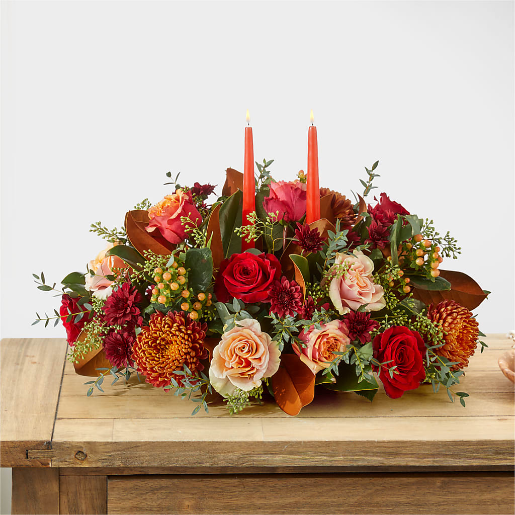Gather Near Centerpiece –  Menlo Florist, Menlo Park CA
