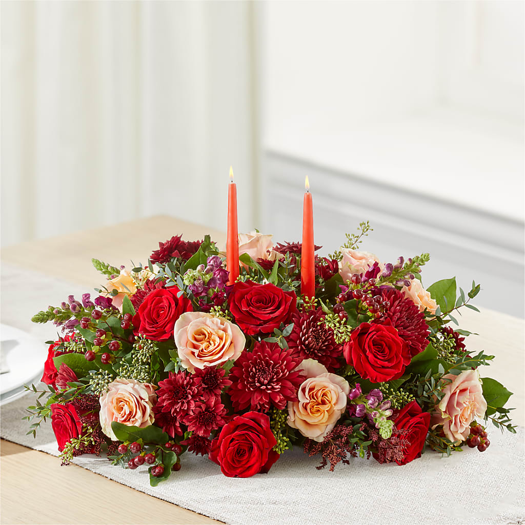 Most Thankful Centerpiece –  Menlo Florist, Menlo Park CA