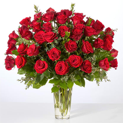 Forever Yours Fifty Stem Red Rose Bouquet –  Menlo Florist, Menlo Park CA