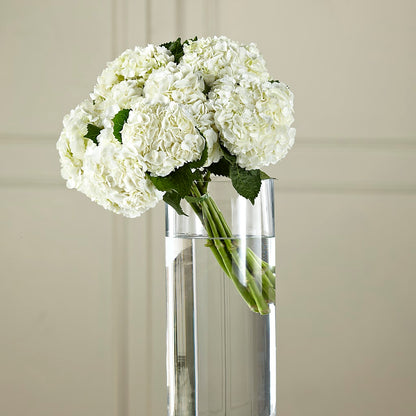 White Hydrangea Hand-Tied Bouquet –  Menlo Florist, Menlo Park CA