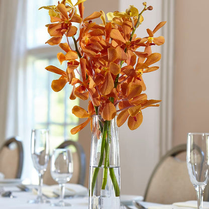 Orange Mokara Bud Vase –  Menlo Florist, Menlo Park CA